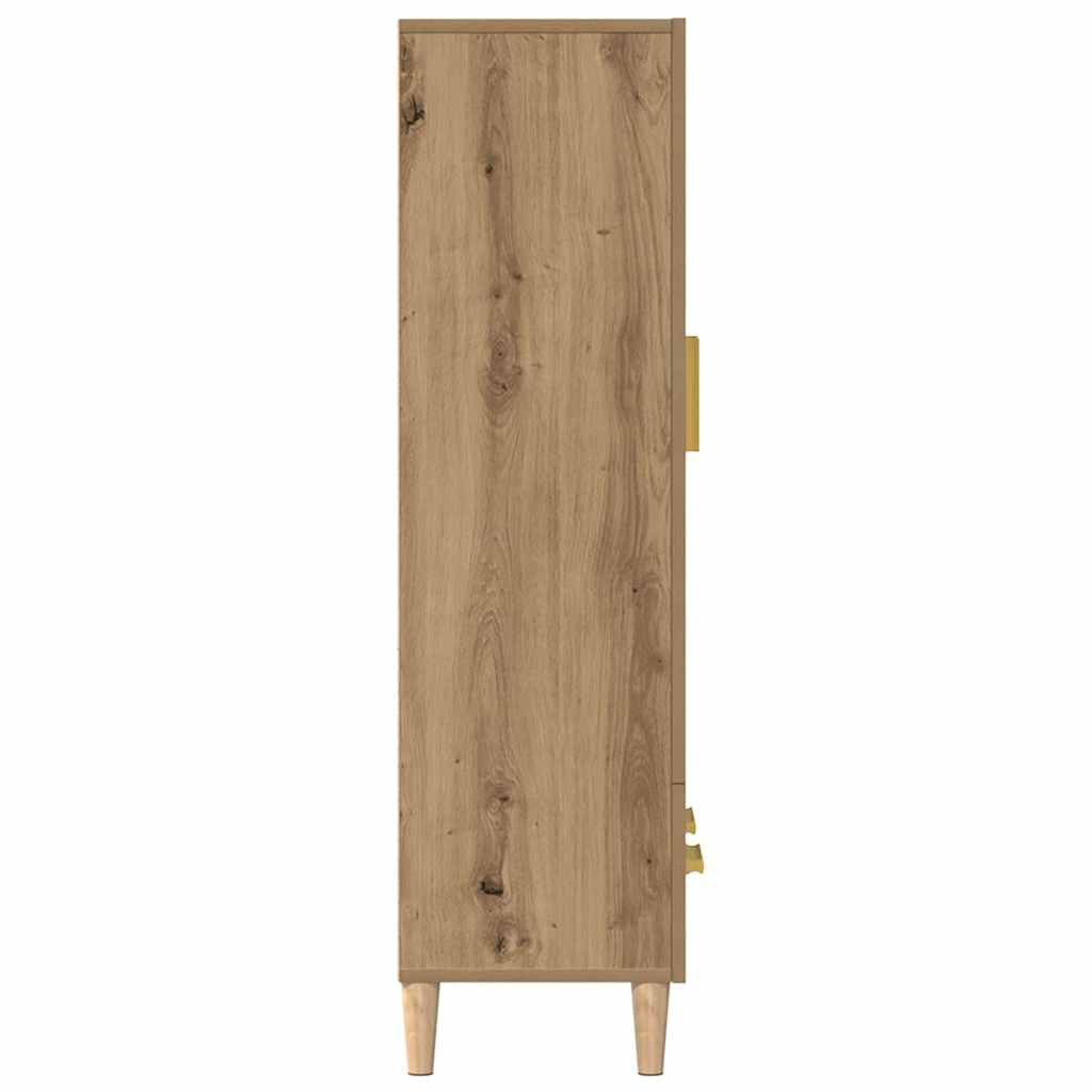 Highboard artisan tölgy 70x31x115 cm gépi úton előállított fa