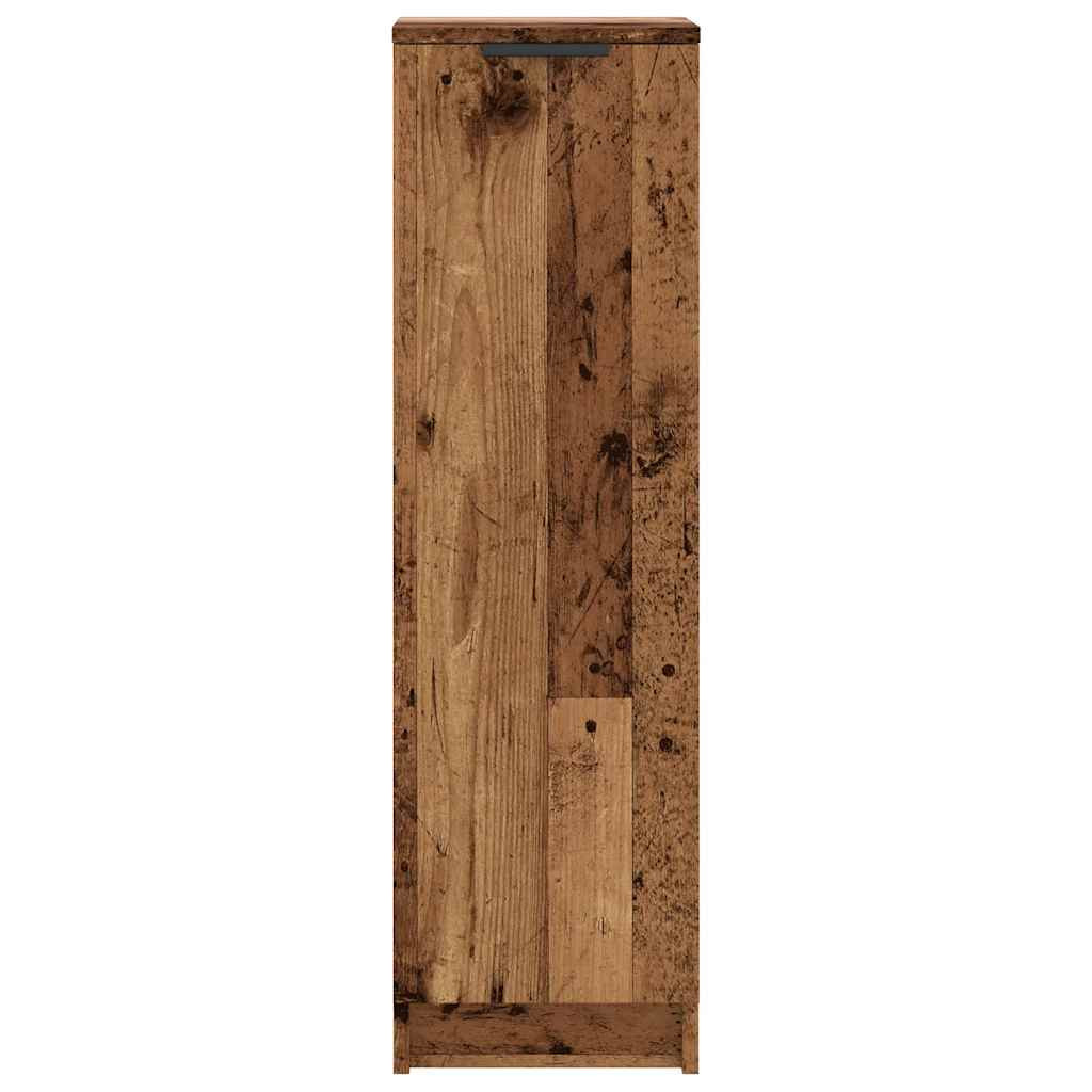 antik fa színű szerelt fa cipőszekrény 29,5 x 35 x 100,5 cm