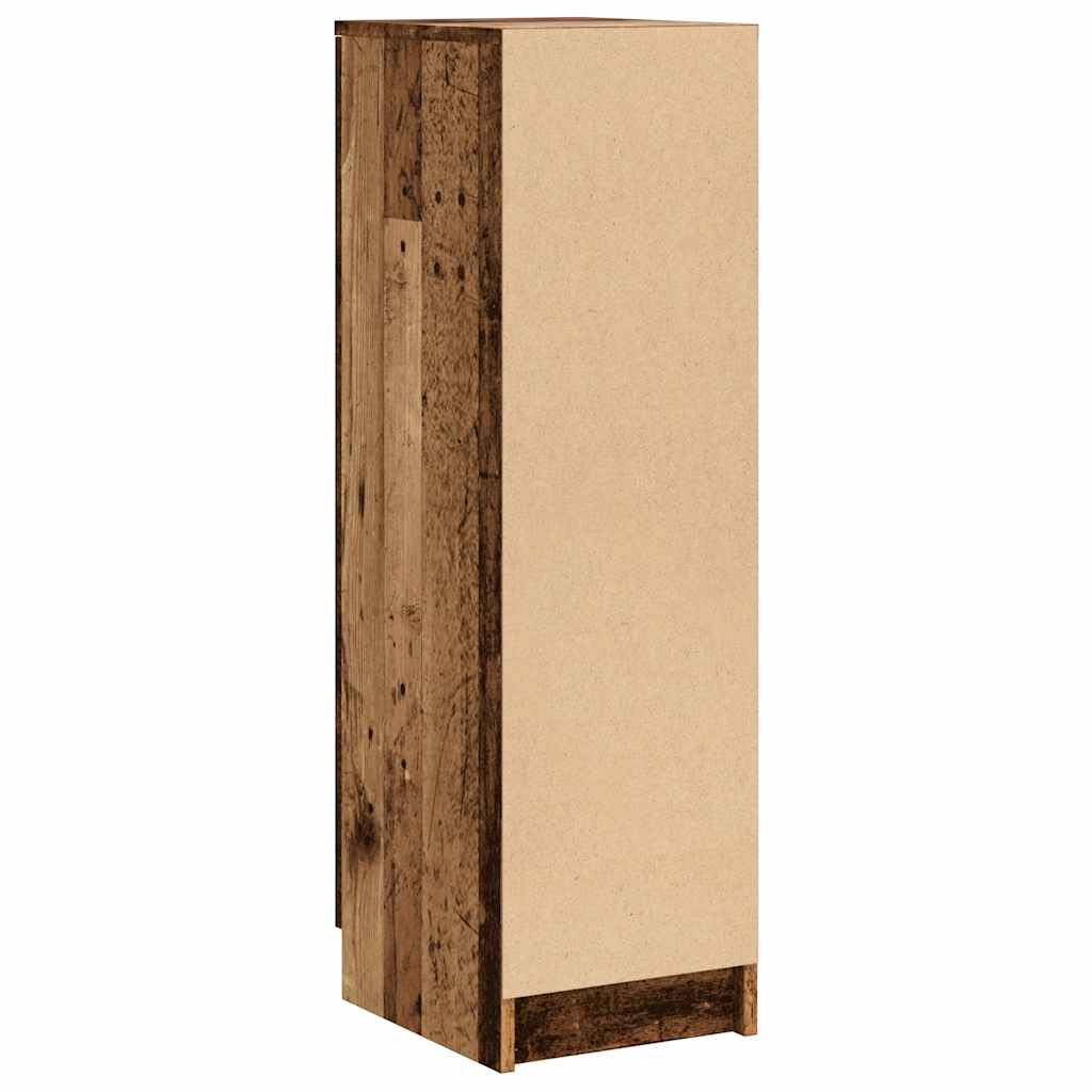 antik fa színű szerelt fa cipőszekrény 29,5 x 35 x 100,5 cm
