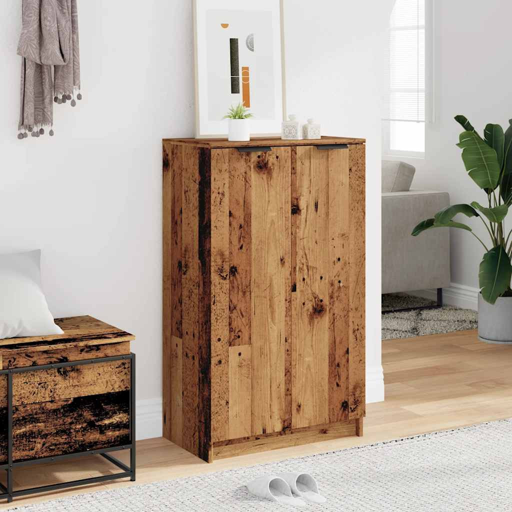 vidaXL antik fa színű szerelt fa cipőszekrény 59 x 35 x 100,5 cm