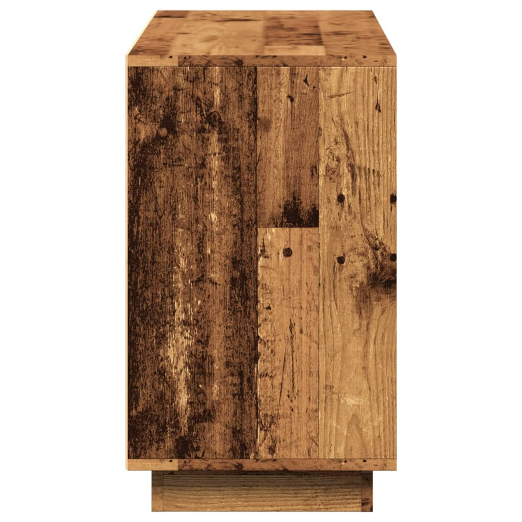 antik fa színű szerelt fa tálalószekrény 102 x 35 x 60 cm
