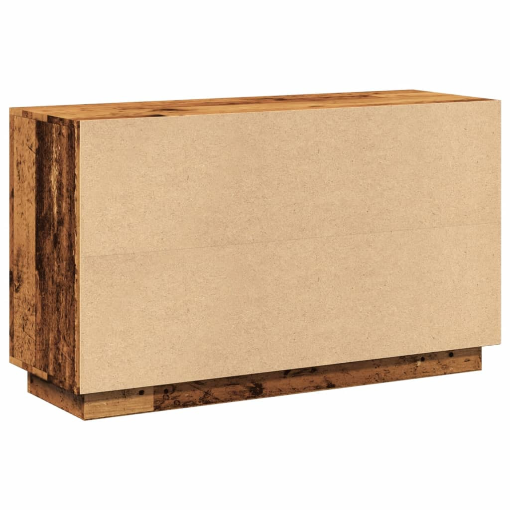 antik fa színű szerelt fa tálalószekrény 102 x 35 x 60 cm