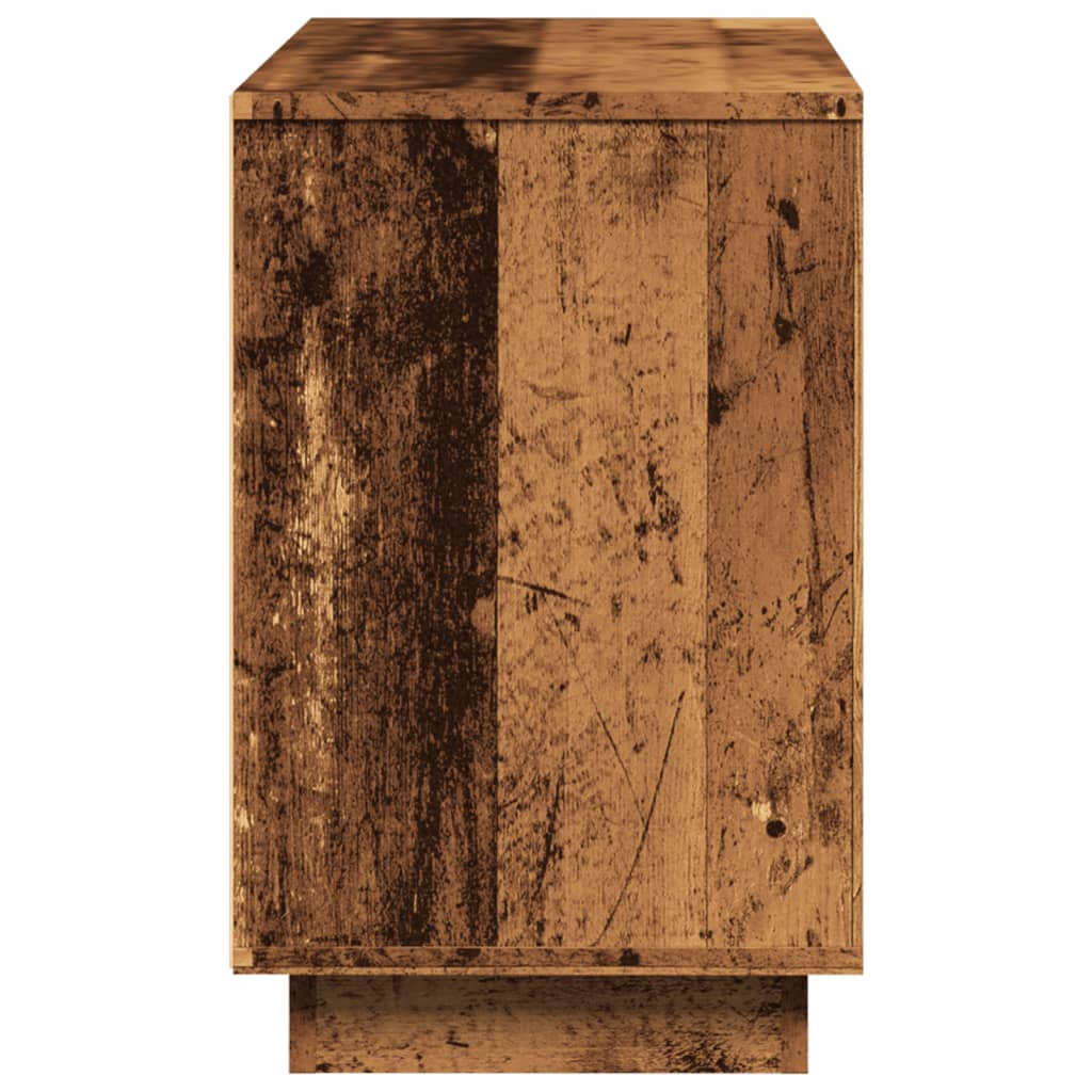 antik fa színű szerelt fa tálalószekrény 102 x 35 x 55 cm
