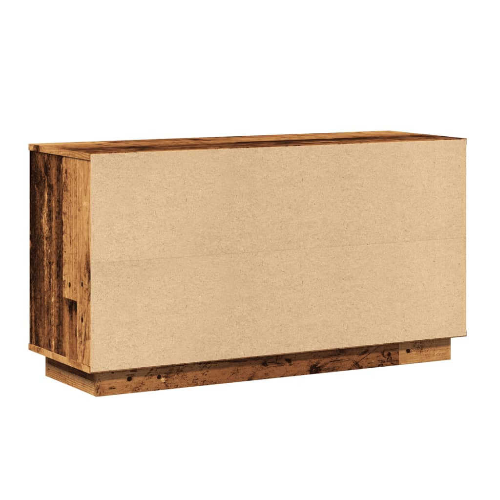 antik fa színű szerelt fa tálalószekrény 102 x 35 x 55 cm