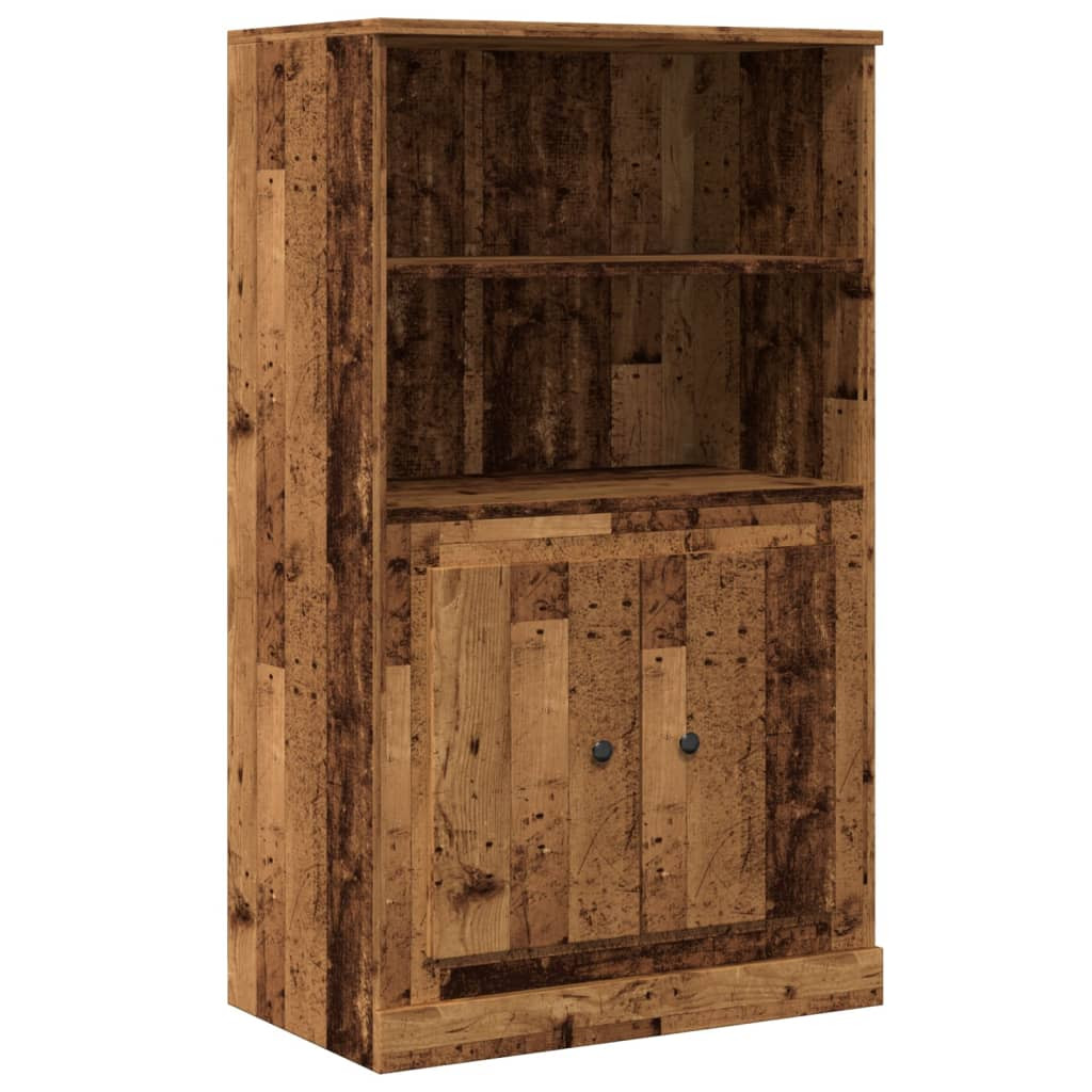 antik fa színű szerelt fa magasszekrény 60x35,5x103,5 cm