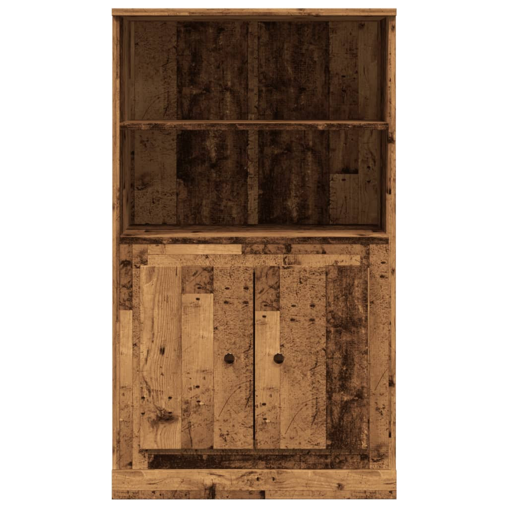 antik fa színű szerelt fa magasszekrény 60x35,5x103,5 cm