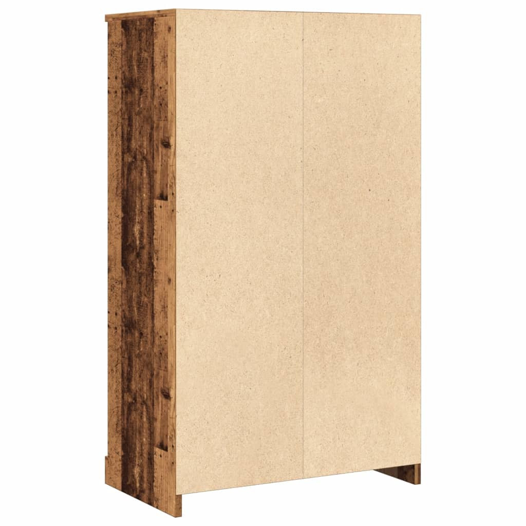 antik fa színű szerelt fa magasszekrény 60x35,5x103,5 cm