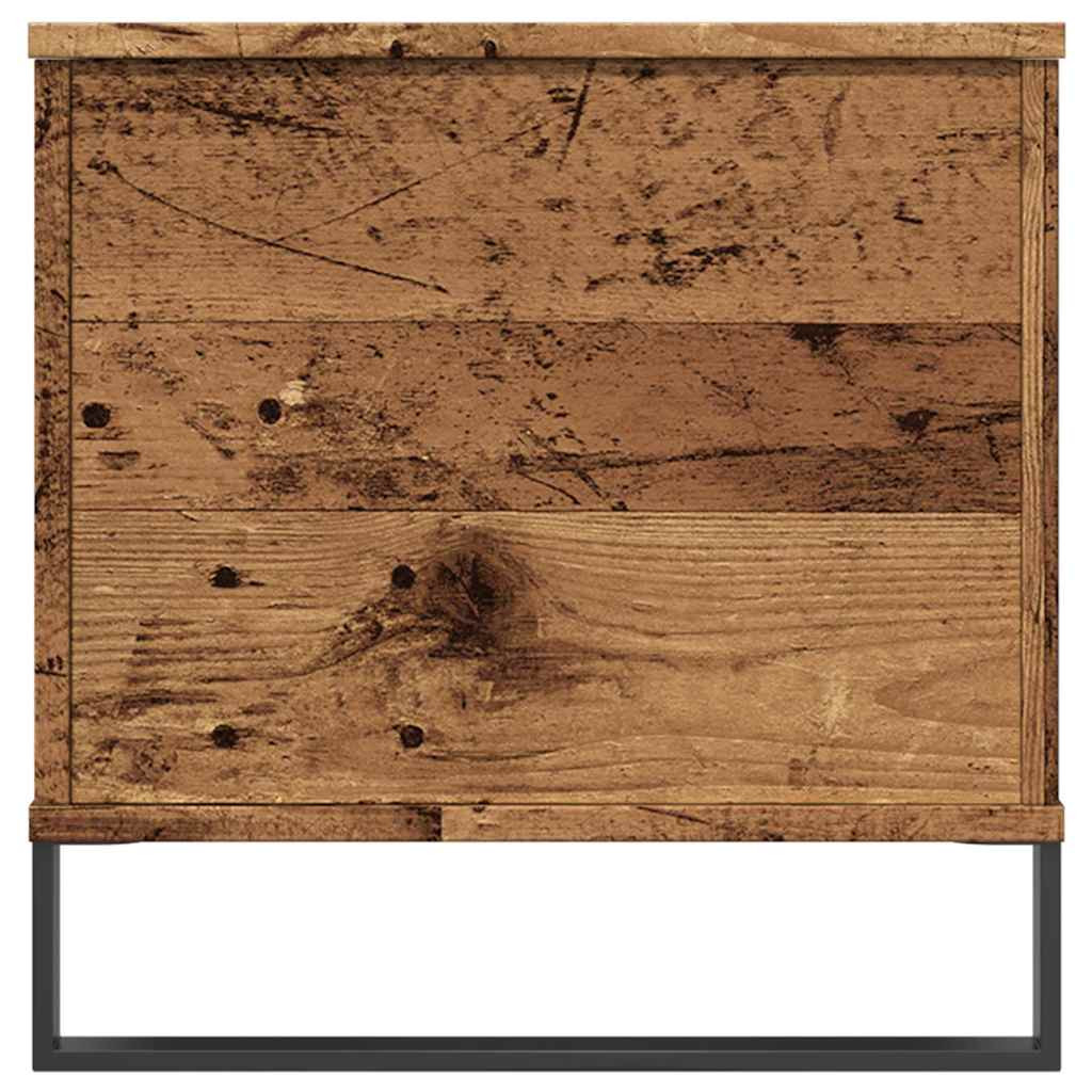 antik fa színű szerelt fa dohányzóasztal 90 x 44,5 x 45 cm