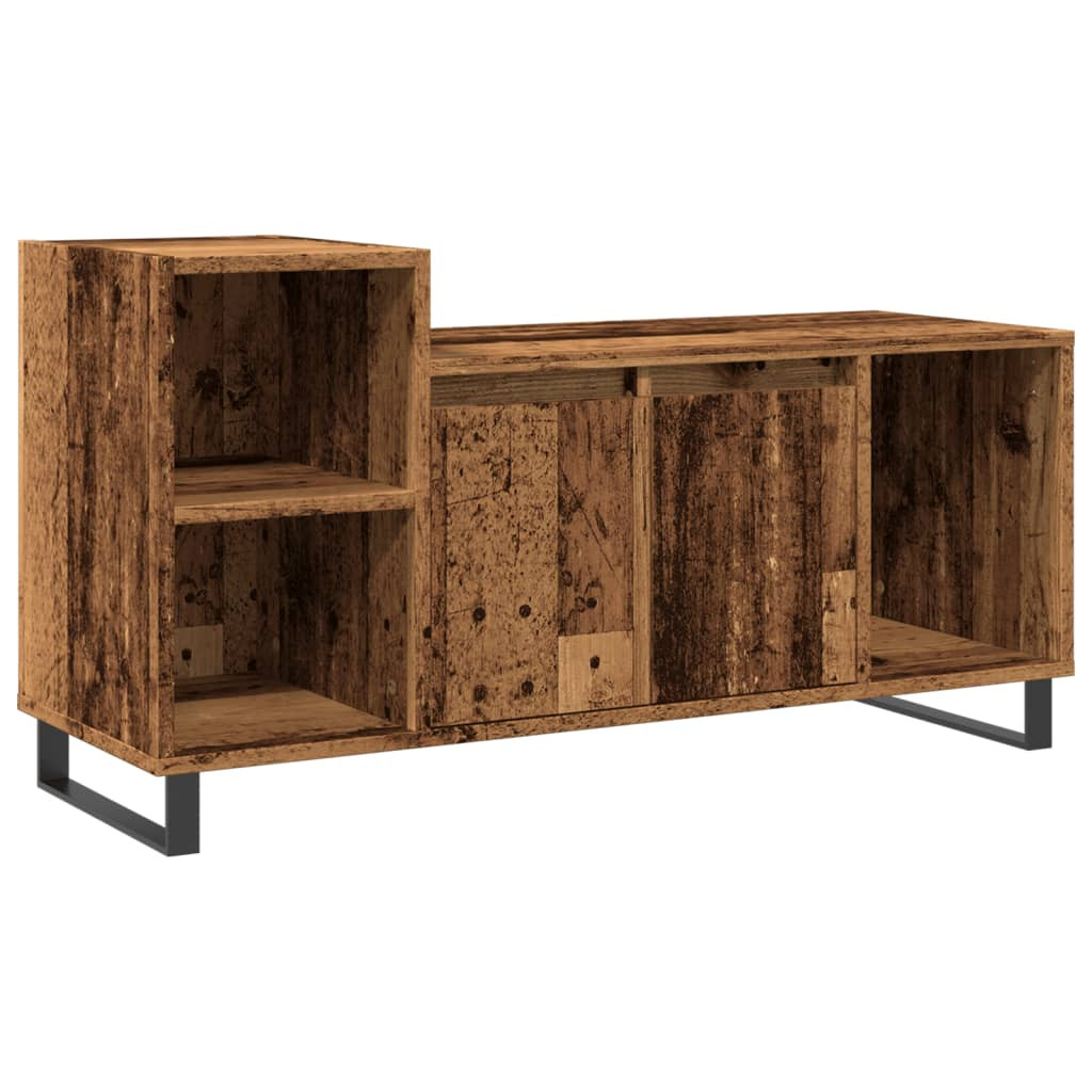 antik fa színű szerelt fa TV-szekrény 100x35x55 cm