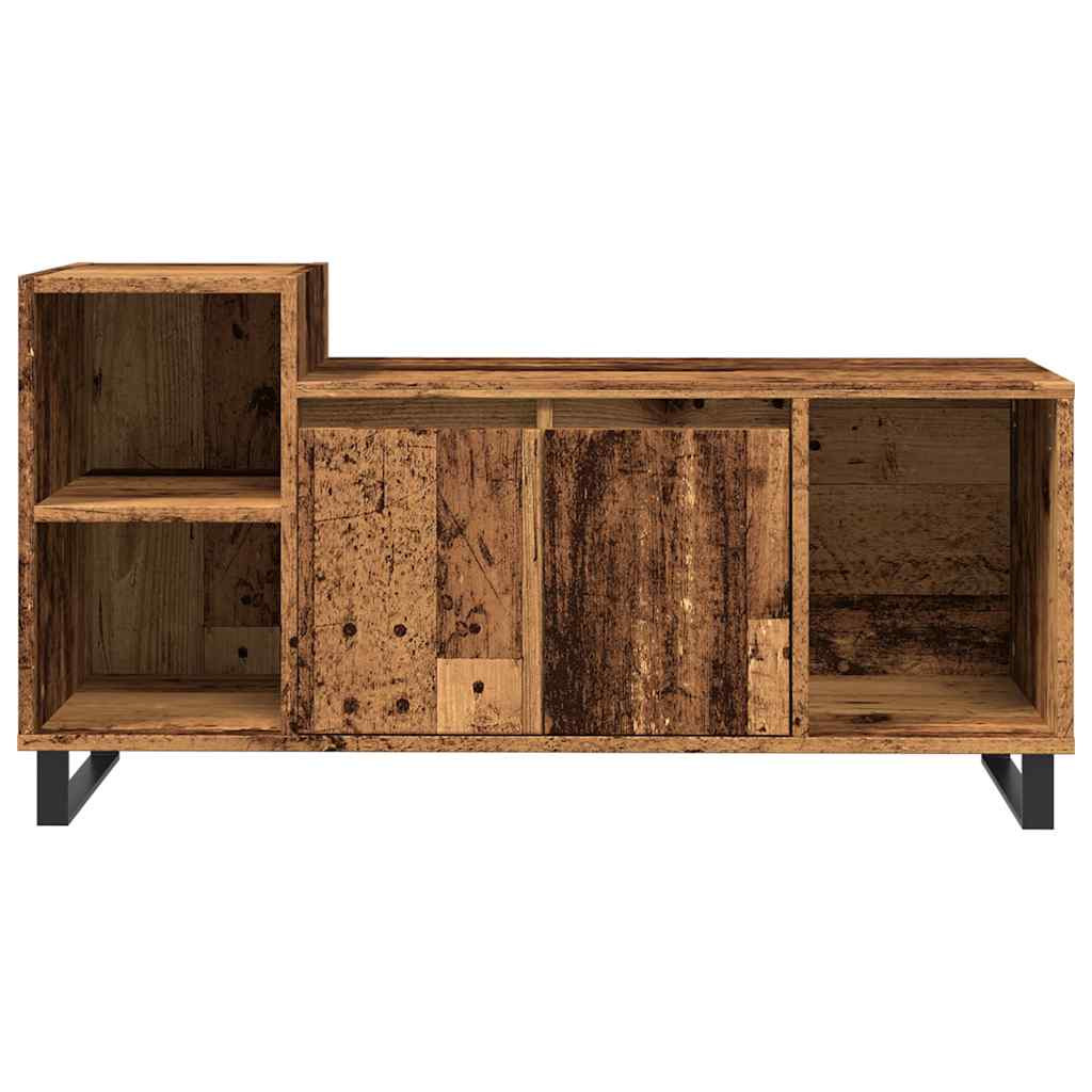 antik fa színű szerelt fa TV-szekrény 100x35x55 cm