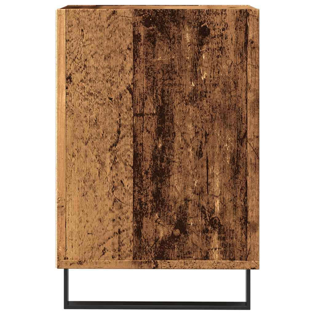 antik fa színű szerelt fa TV-szekrény 100x35x55 cm
