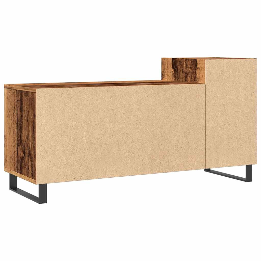 antik fa színű szerelt fa TV-szekrény 100x35x55 cm