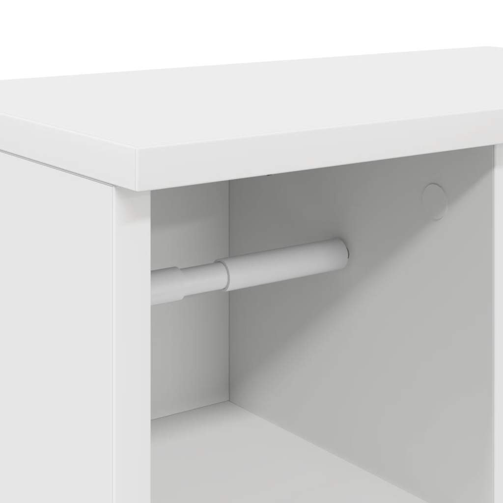 fehér fürdőszobaszekrény tekercstartóval 39x22x90 cm fehér fürdőszobaszekrény tekercstartóval 39x22x90 cm