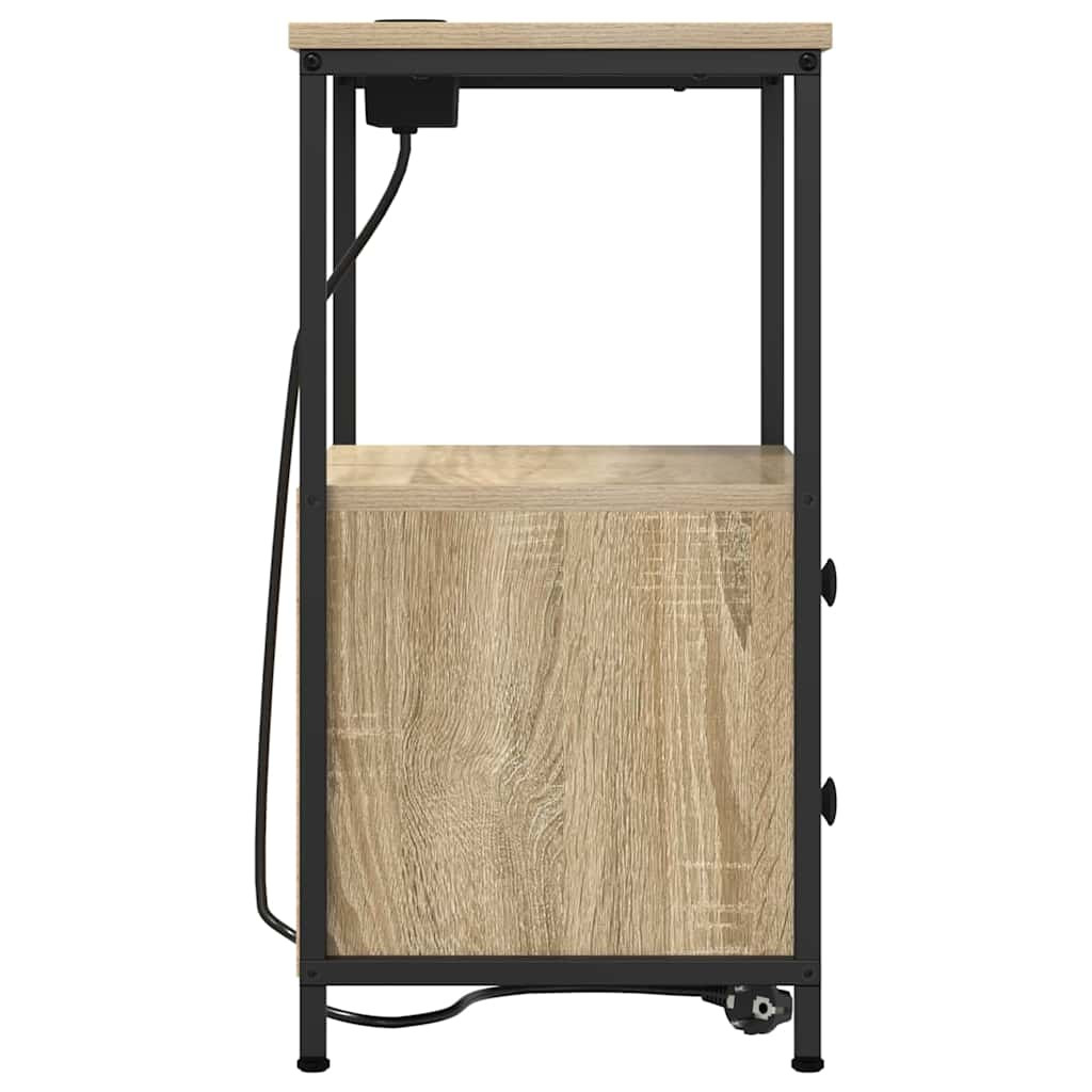 Éjjeliszekrény 2 pcs Sonoma tölgy 40 x 31 x 60 cm Faanyag