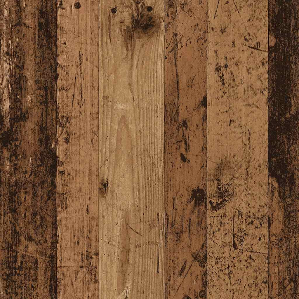 antik fa színű szerelt fa íróasztal 102x50x75 cm