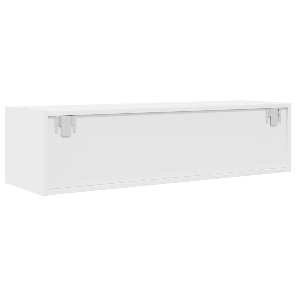 TV Szekrény Fehér 100x31x25,5 cm Műszaki Fa
