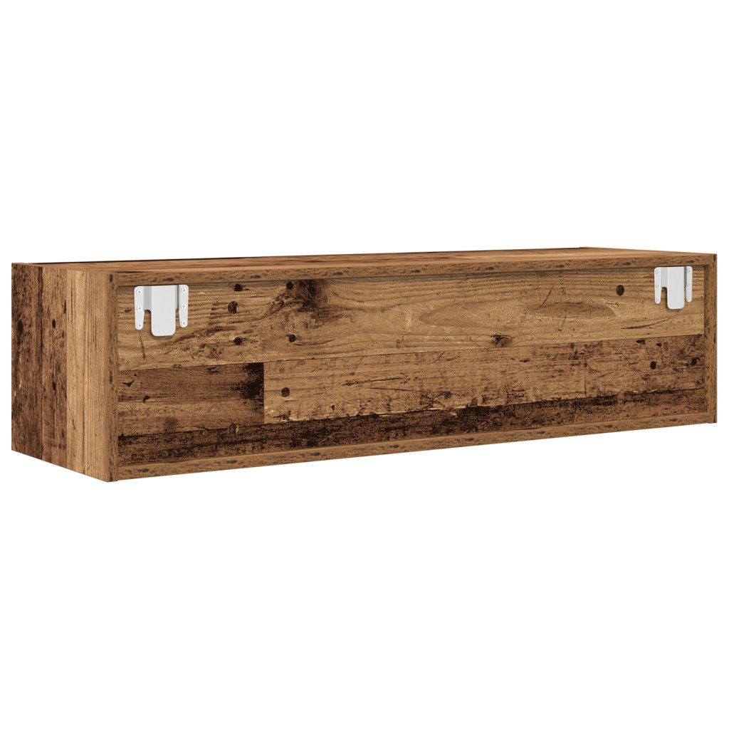 TV Szekrény Régi Fa 100x31x25,5 cm Műanyag Fa