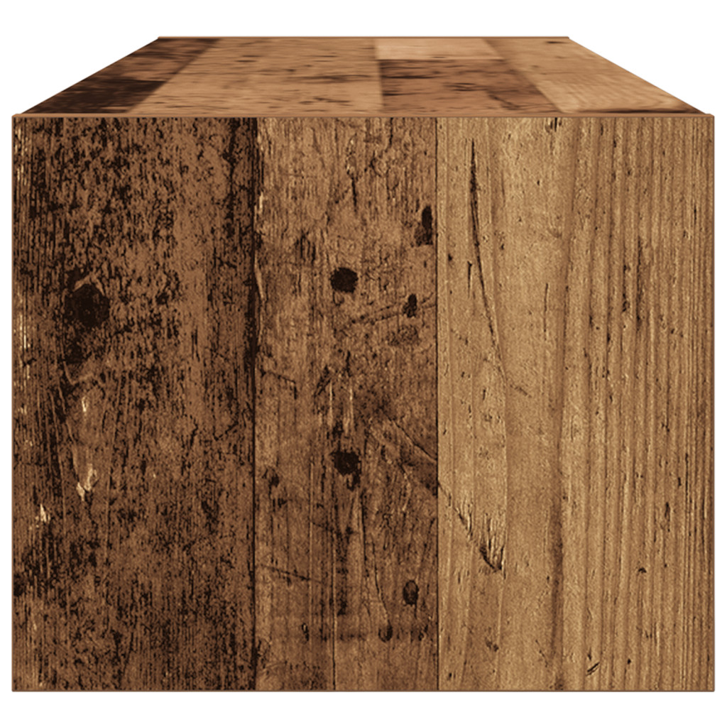 TV Szekrény Régi Fa 100x31x25,5 cm Műanyag Fa
