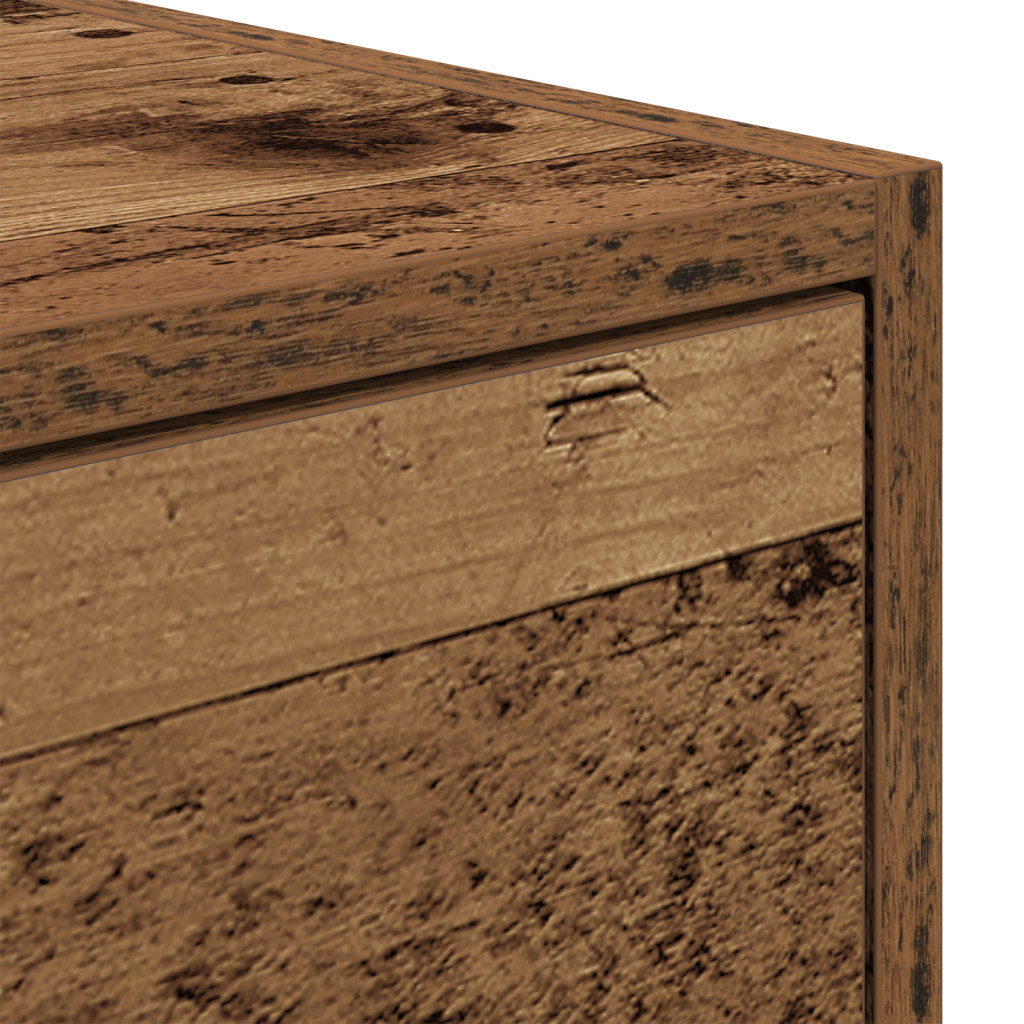 TV Szekrény Régi Fa 100x31x25,5 cm Műanyag Fa