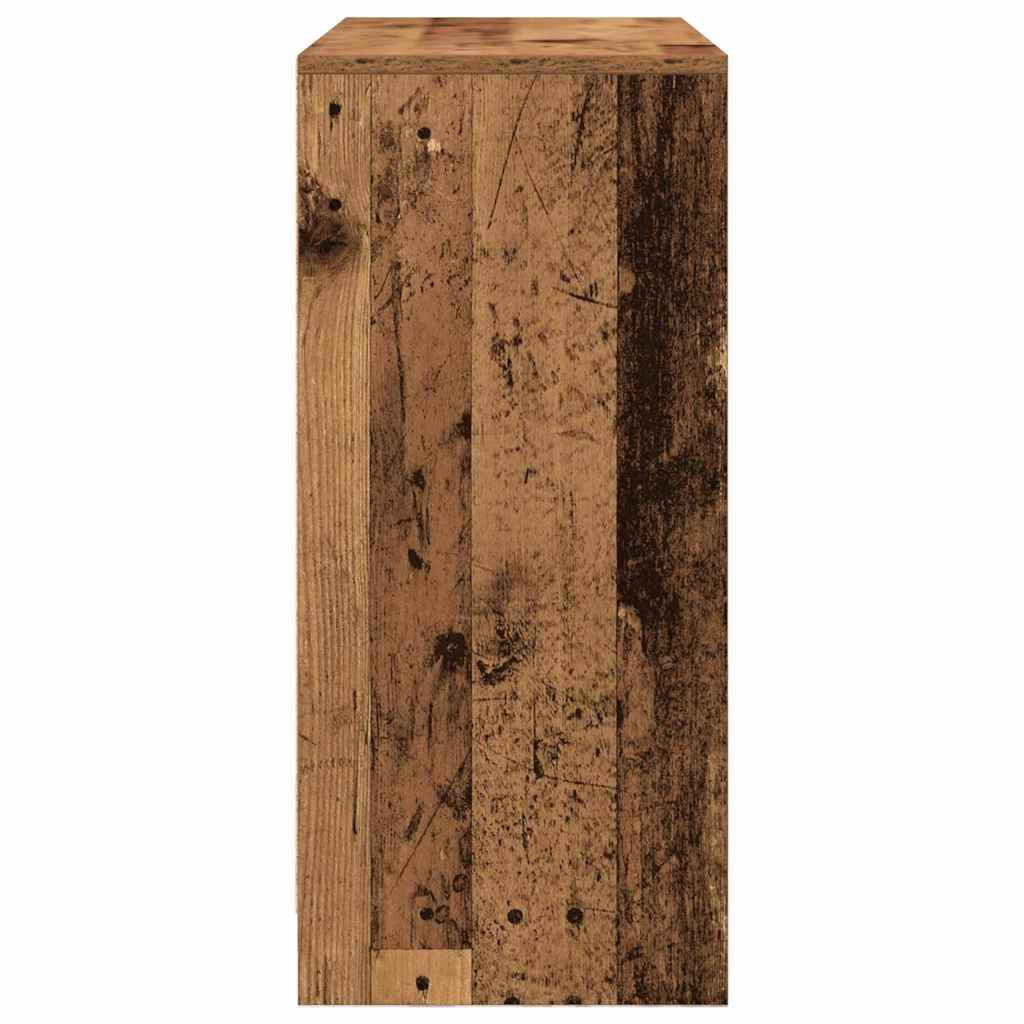 antik fa szerelt fa tálalószekrény fiókos 80x34x76 cm