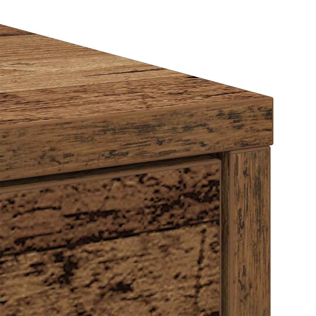 antik fa szerelt fa tálalószekrény fiókos 80x34x76 cm