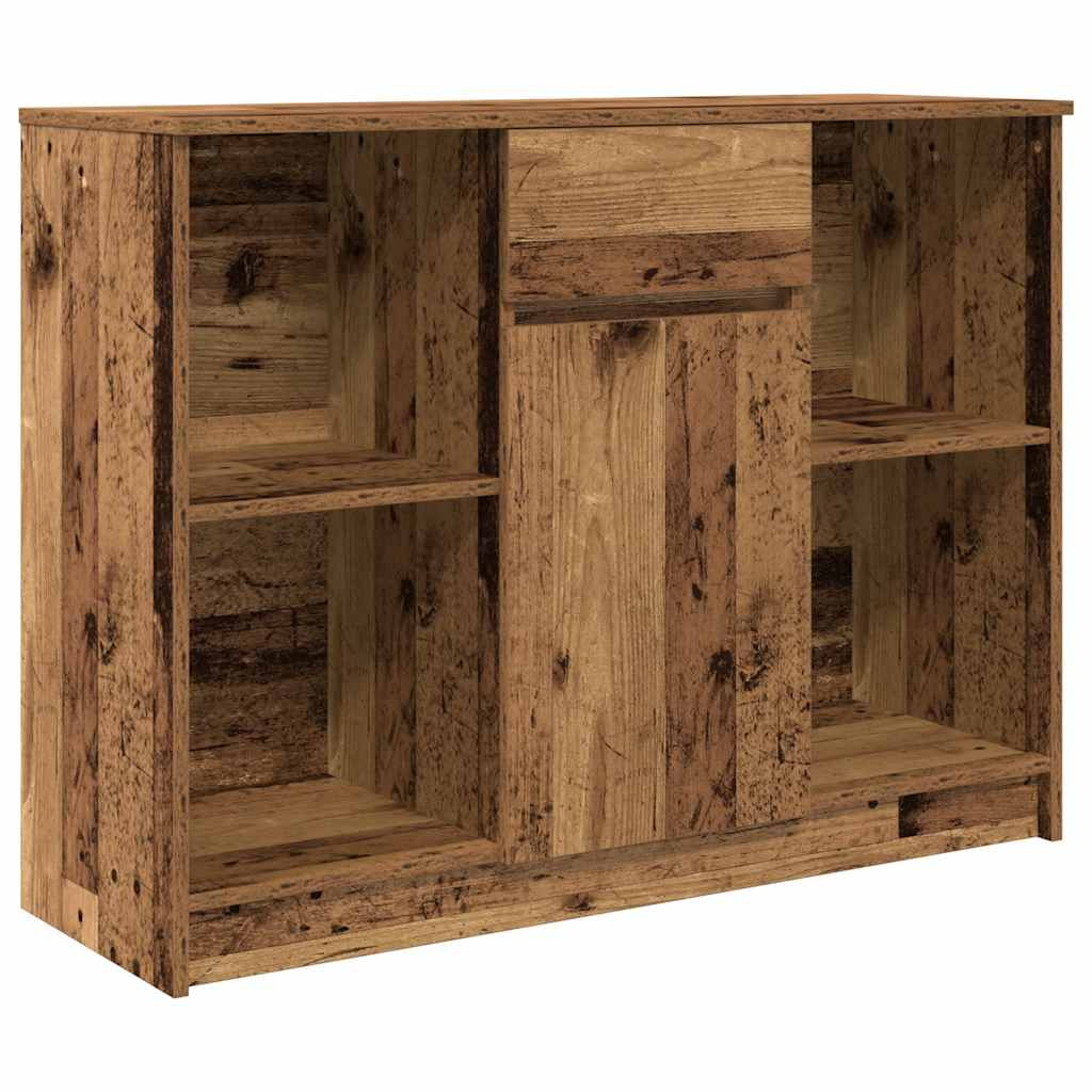 antik fa szerelt fa tálalószekrény fiókos 101x35x76 cm