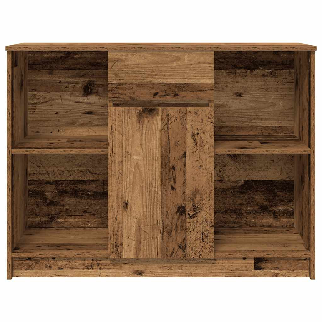 antik fa szerelt fa tálalószekrény fiókos 101x35x76 cm