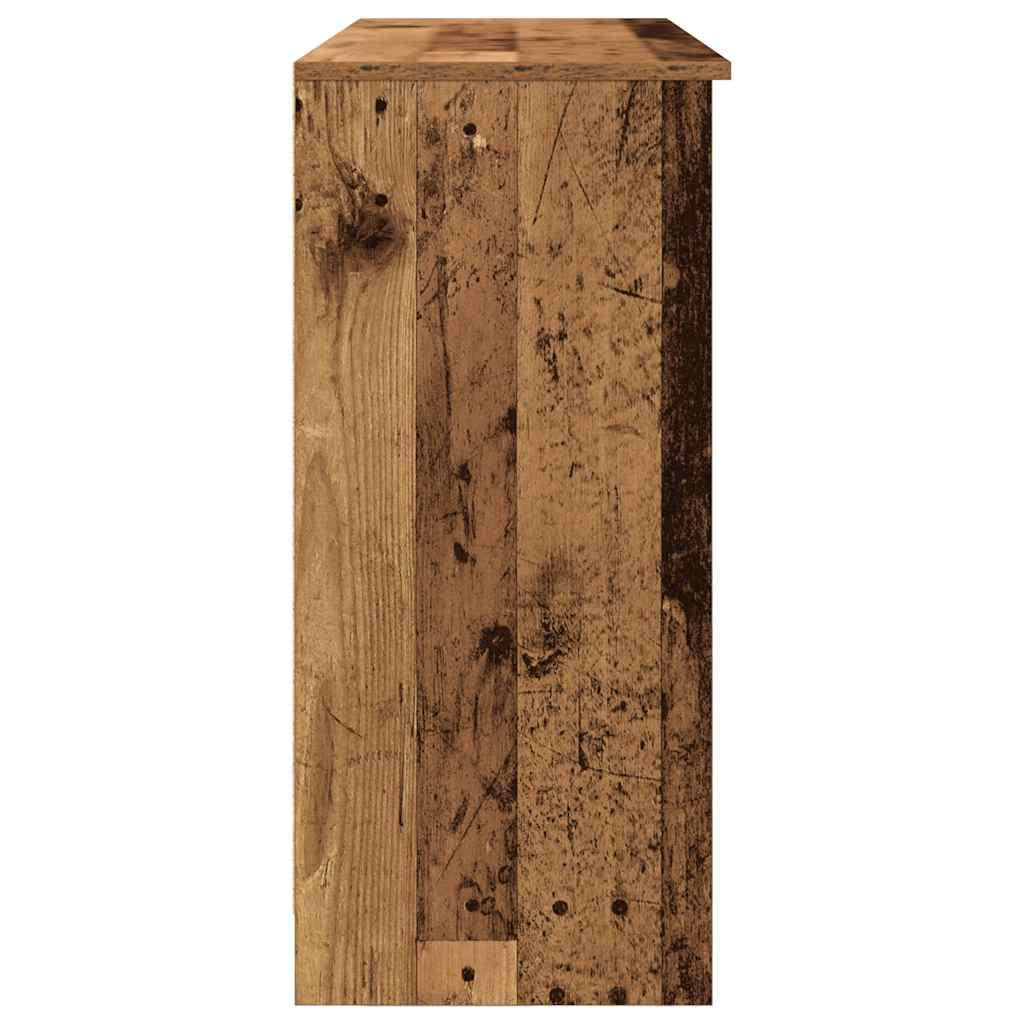 antik fa szerelt fa tálalószekrény fiókos 101x35x76 cm