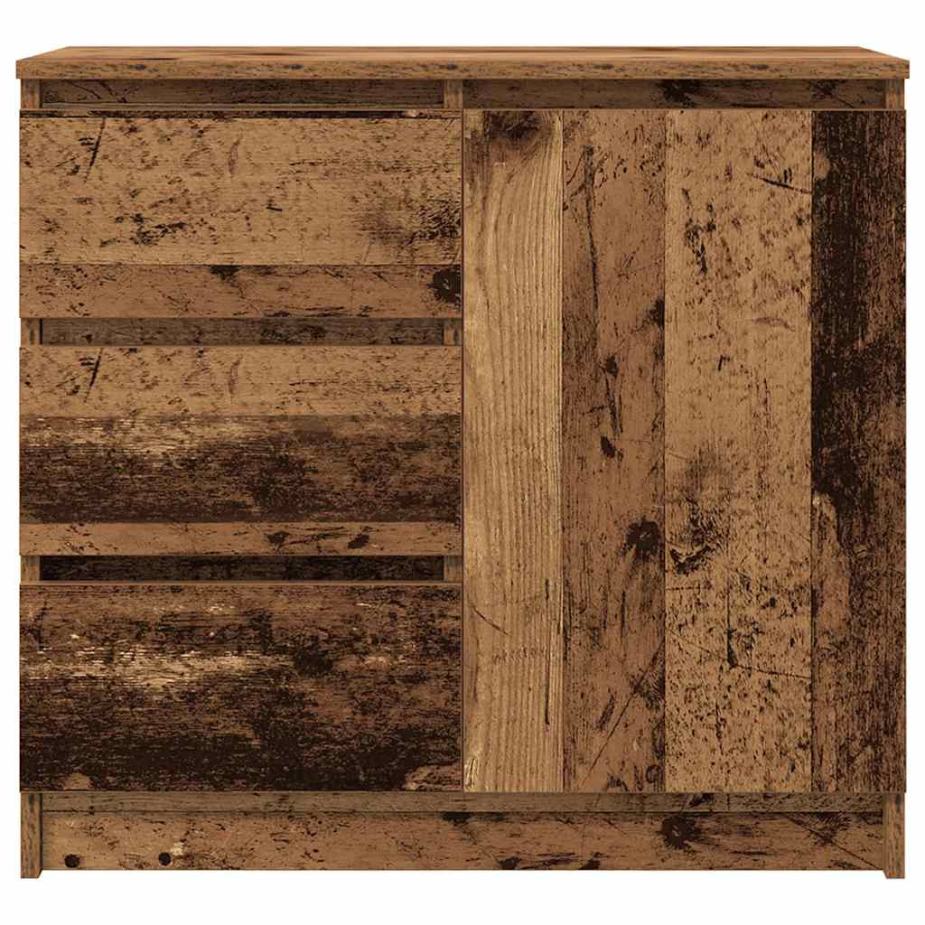 antik fa szerelt fa tálalószekrény fiókos 71x35x65 cm