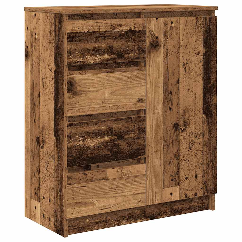 antik fa szerelt fa tálalószekrény fiókos 71x35x84 cm