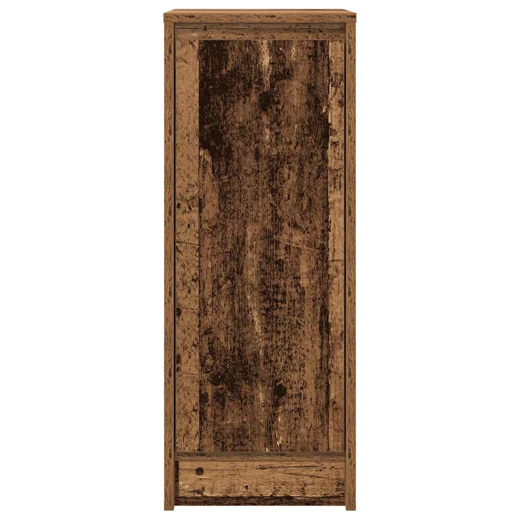 antik fa színű szerelt fa tálalószekrény 29,5x34x76 cm