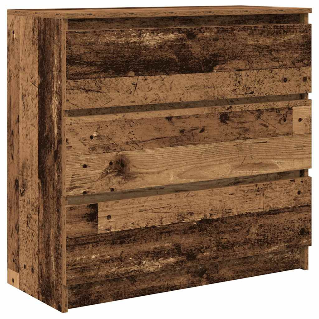 antik fa szerelt fa tálalószekrény 80x35x76 cm