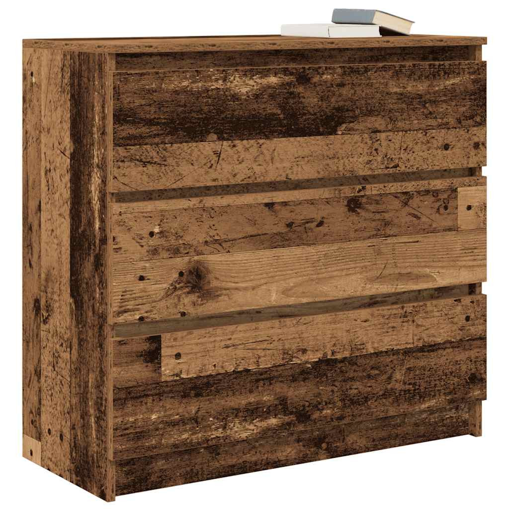 antik fa szerelt fa tálalószekrény 80x35x76 cm