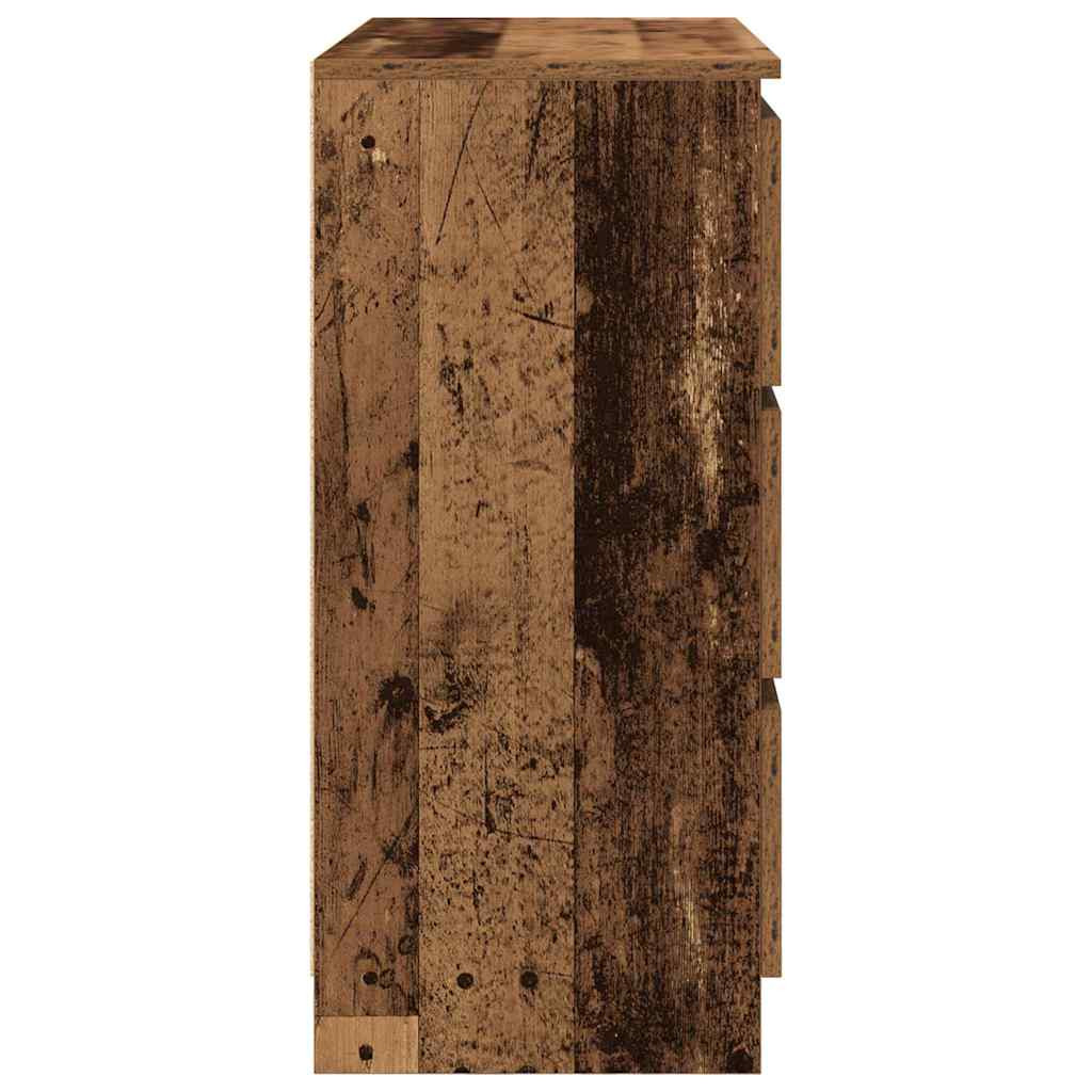 antik fa szerelt fa tálalószekrény 80x35x76 cm