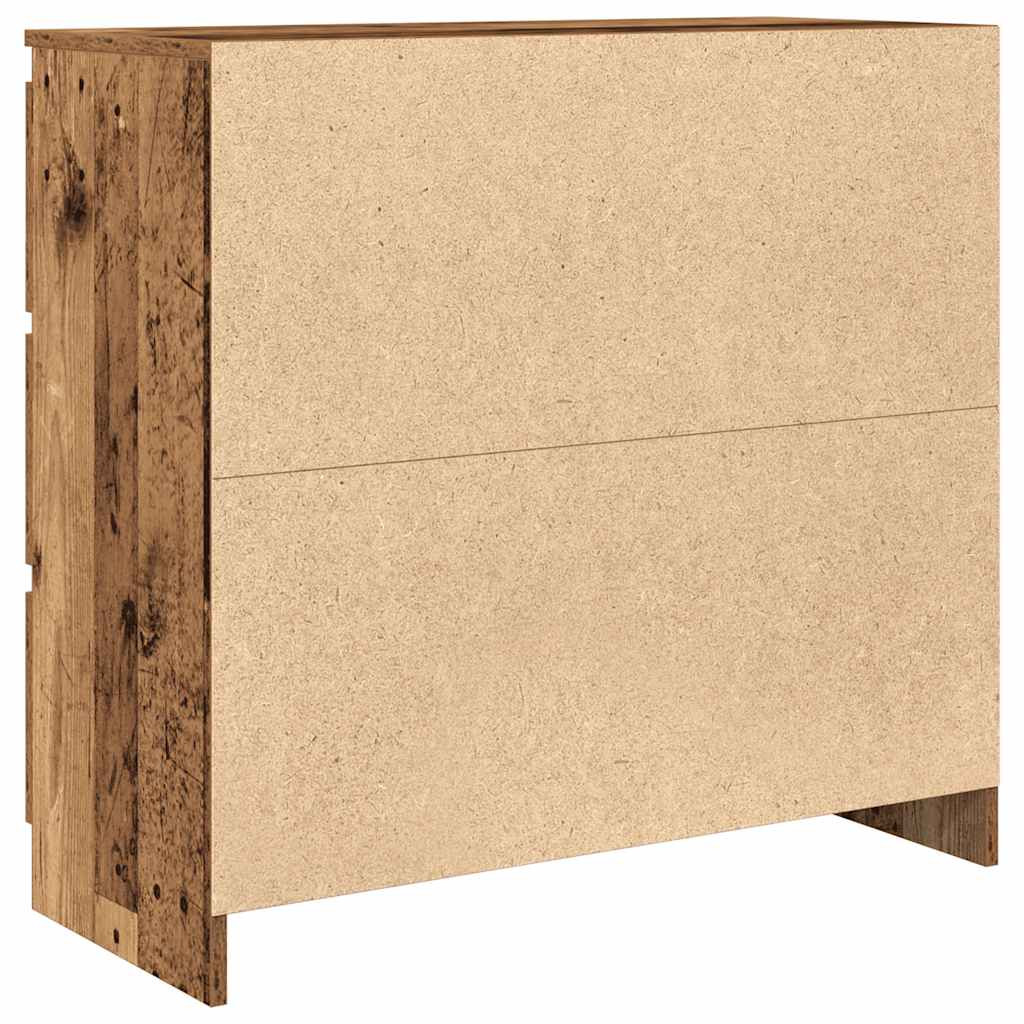 antik fa szerelt fa tálalószekrény 80x35x76 cm