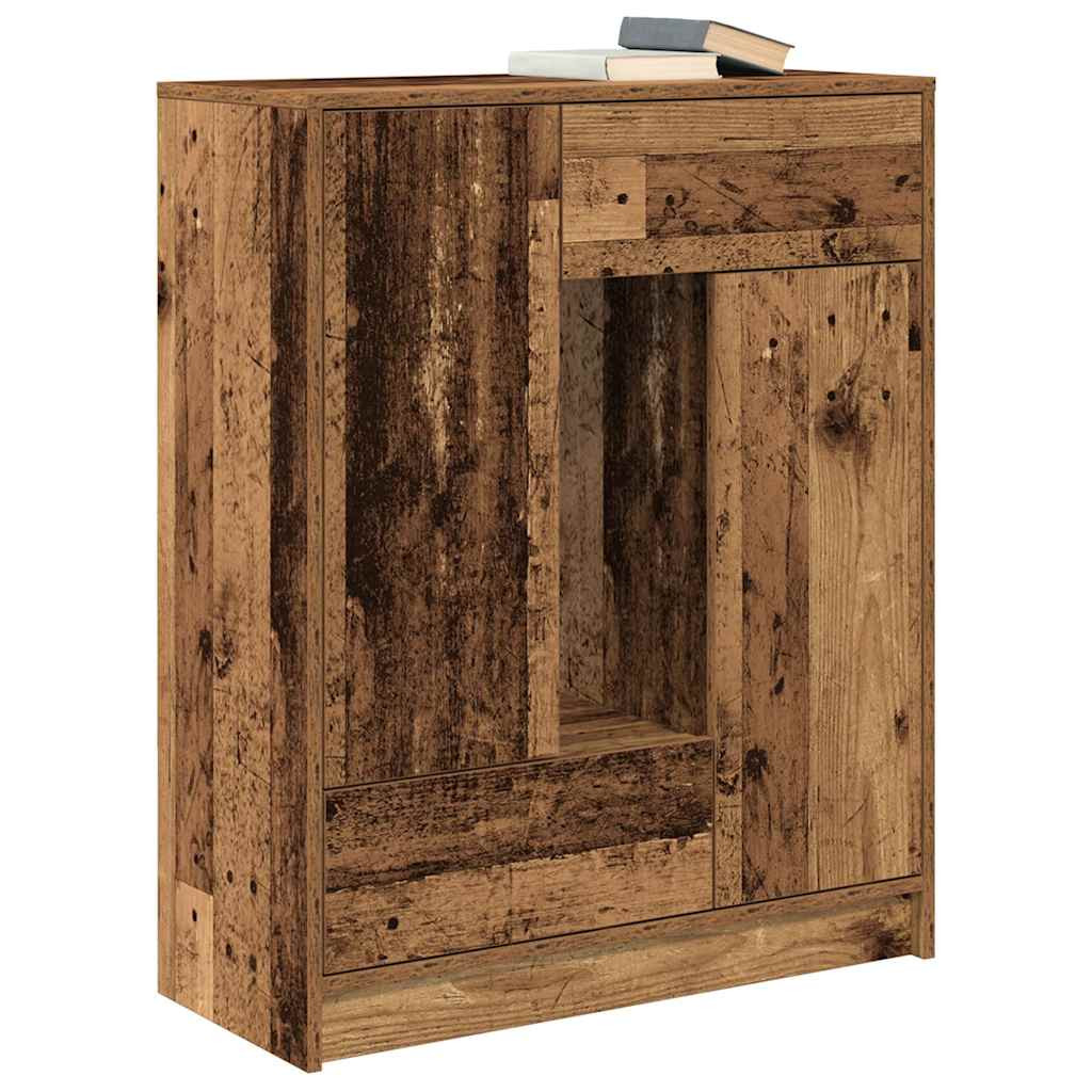 antik fa komód fiókokkal és ajtókkal 73x31x90 cm