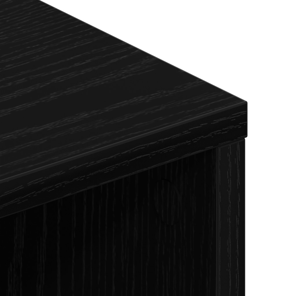 TV Szekrény Fekete 90x35x35 cm Mérnöki Fa