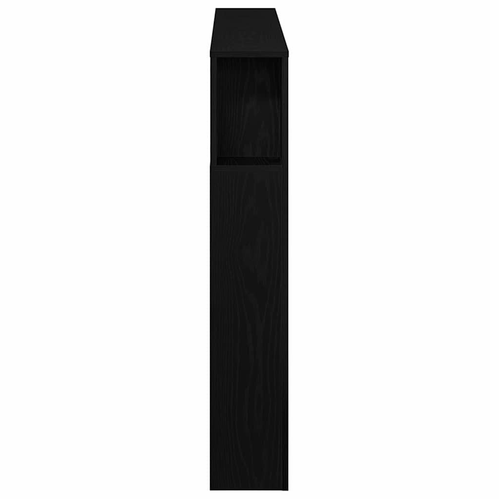 LED ágytámla Musta tammi 140 x 18,5 x 103,5 cm Faanyag