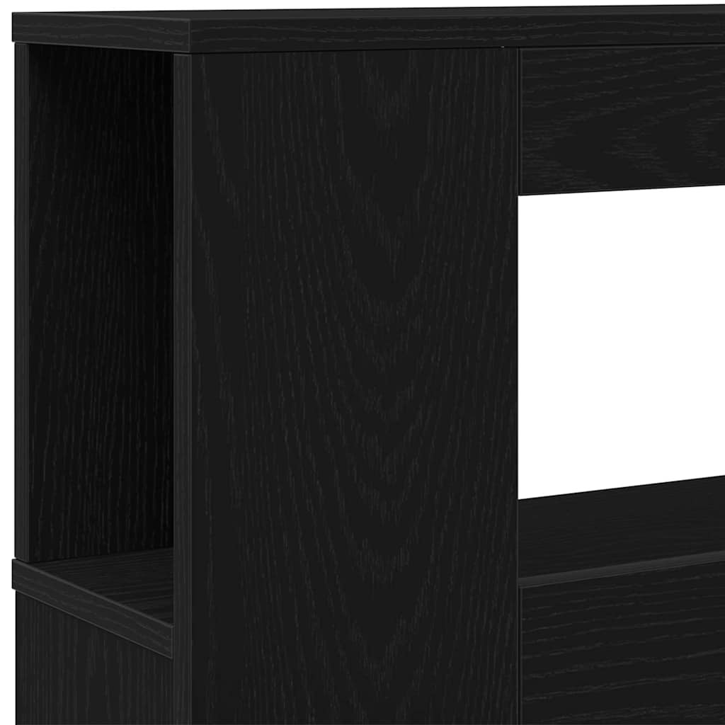 LED ágytámla Musta tammi 140 x 18,5 x 103,5 cm Faanyag