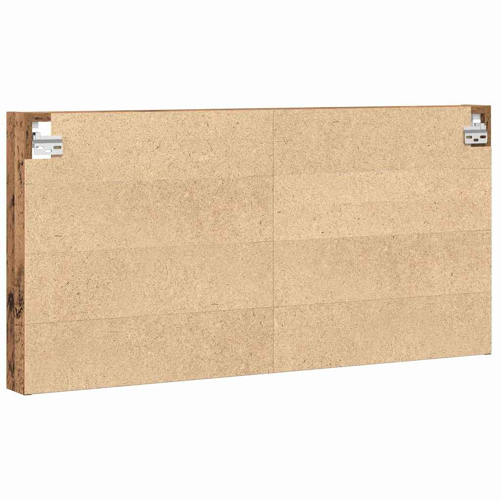 Kiállító szekrény polcokkal Öreg fa 100 x 8,5 x 50 cm Faanyag