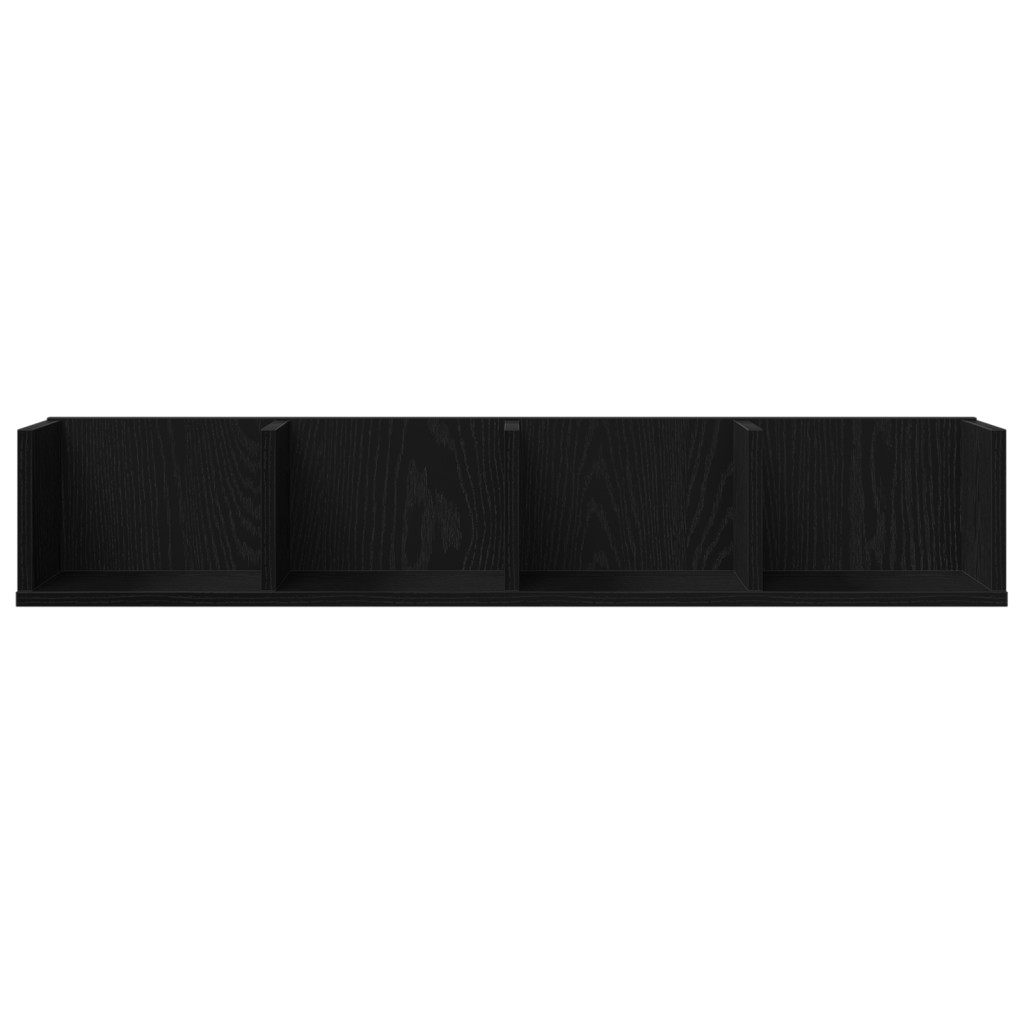 CD Falipolc Fekete Tölgy 100x18x18 cm Mérnöki Fa