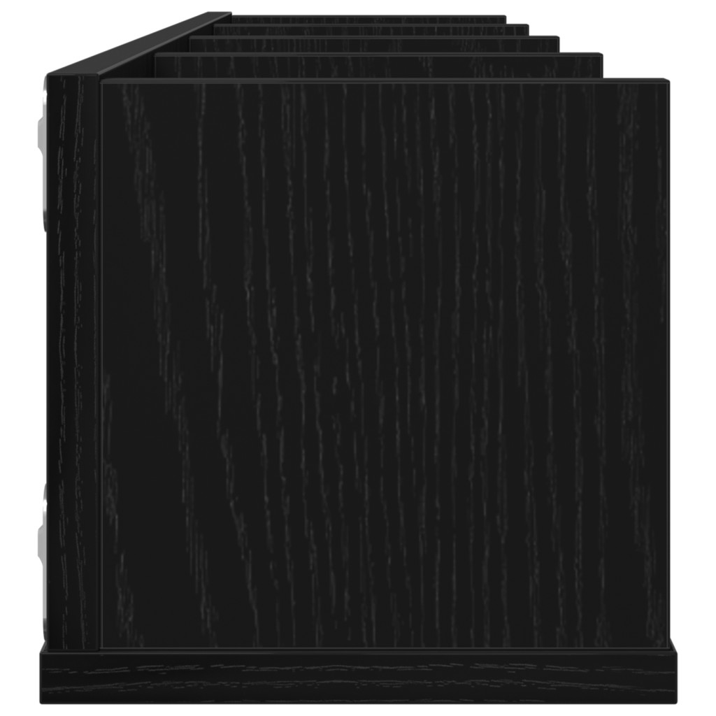 CD Falipolc Fekete Tölgy 100x18x18 cm Mérnöki Fa