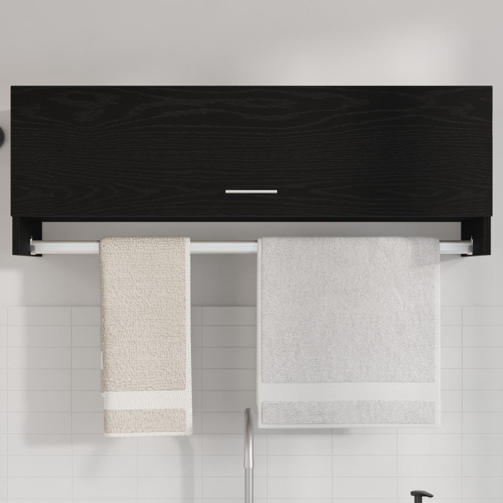 Szófa Fekete Tölgy 100x32,5x35 cm Mérnöki Fa