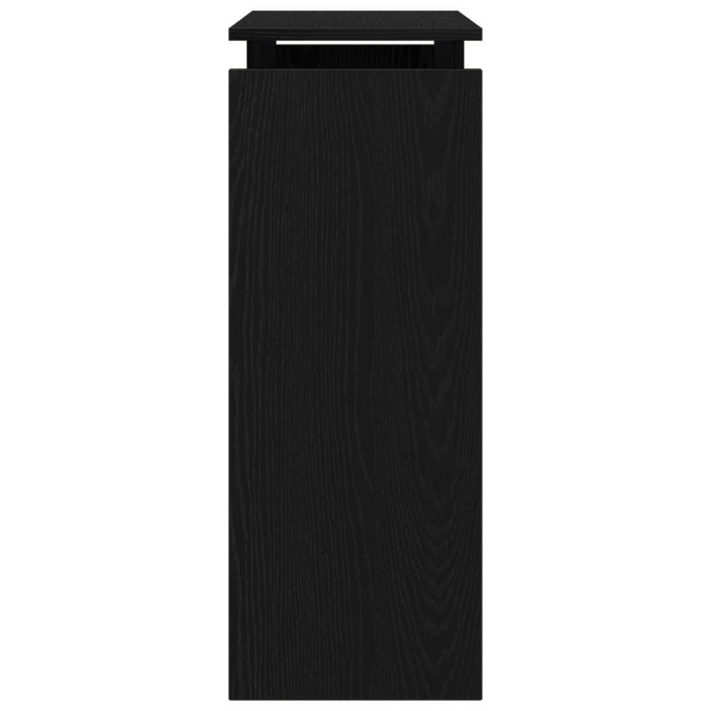 Fekete Tölgy Konzolasztal 80x30x80 cm Mérnöki Fa