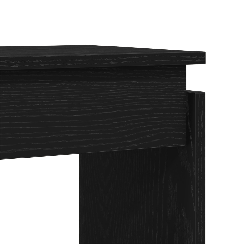 Fekete Tölgy Konzolasztal 80x30x80 cm Mérnöki Fa
