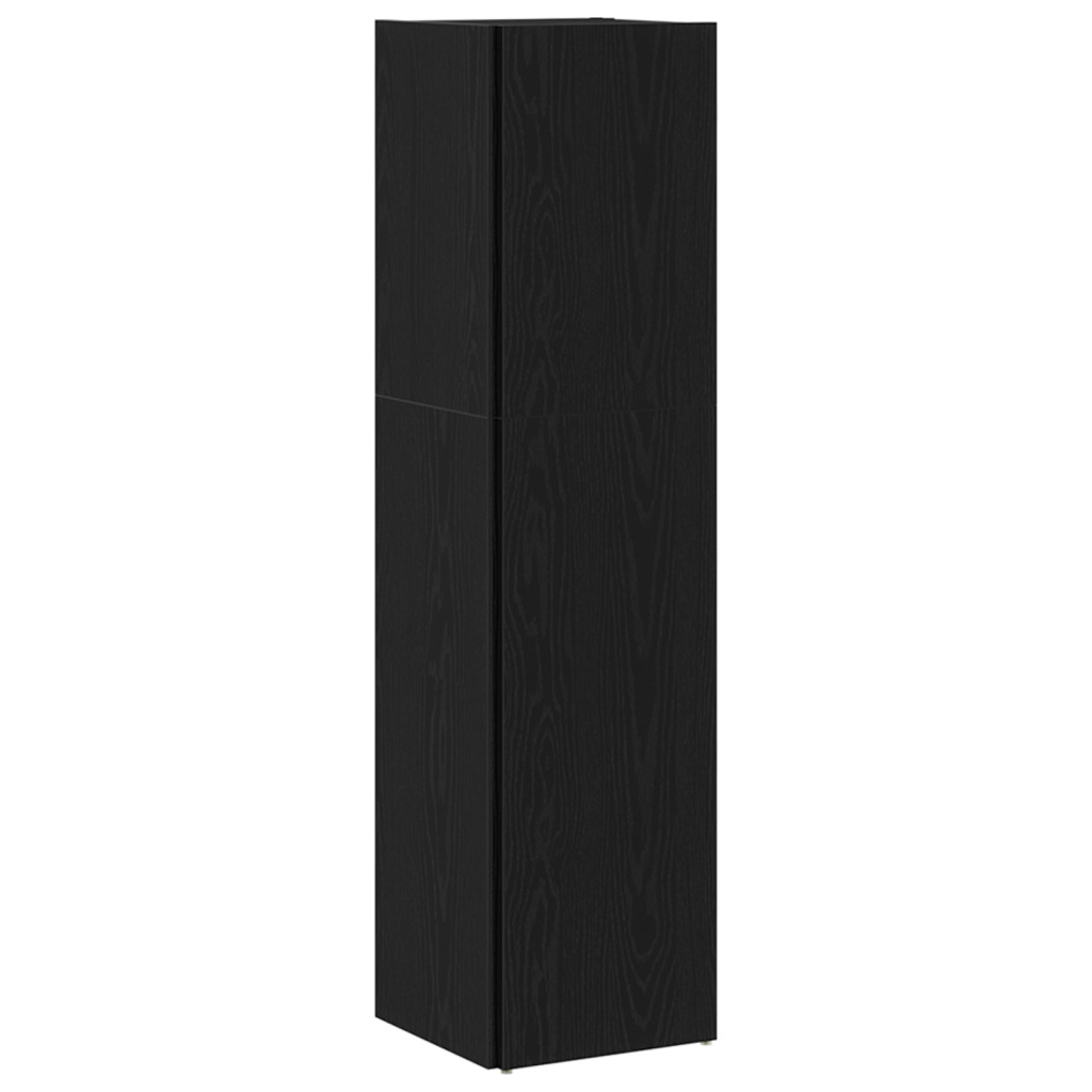 Fekete Tölgy Könyvespolc 33x33x132 cm Mérnöki Fa