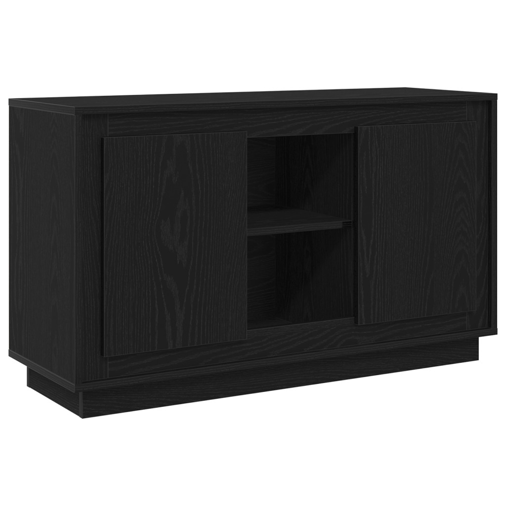 Fekete tölgy oldalszekrény 102x35x60 cm Mérnöki fa