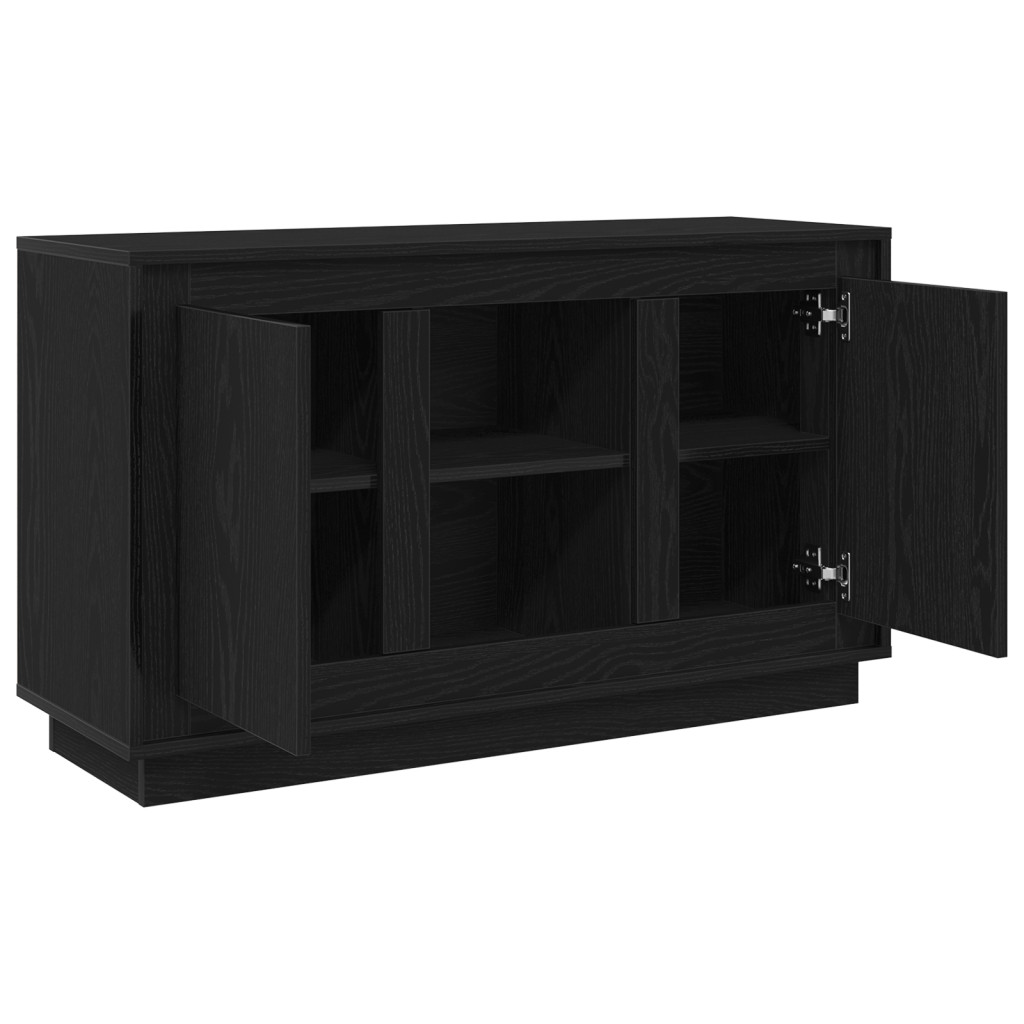 Fekete tölgy oldalszekrény 102x35x60 cm Mérnöki fa