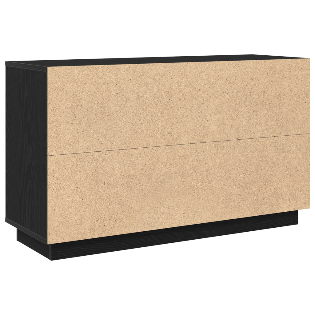 Fekete tölgy oldalszekrény 102x35x60 cm Mérnöki fa