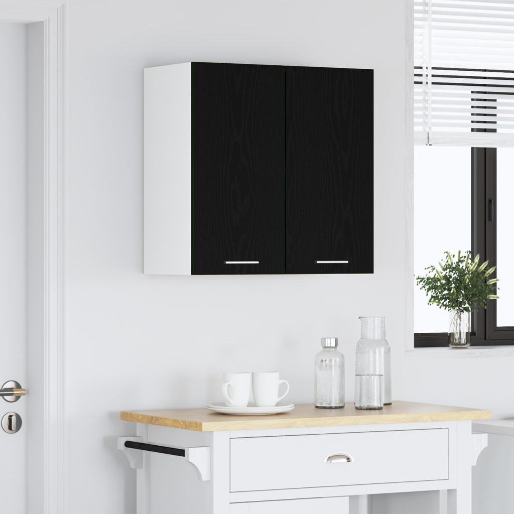 Fekete Tölgy Fali Szekrény 60 x 31 x 60 cm Műanyagból